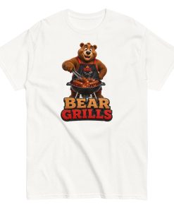 Bear Grills T-shirt – Funny Bear at a BBQ Grilling T-shirt gift