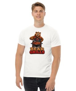 Bear Grills T-shirt – Funny Bear at a BBQ Grilling T-shirt gift