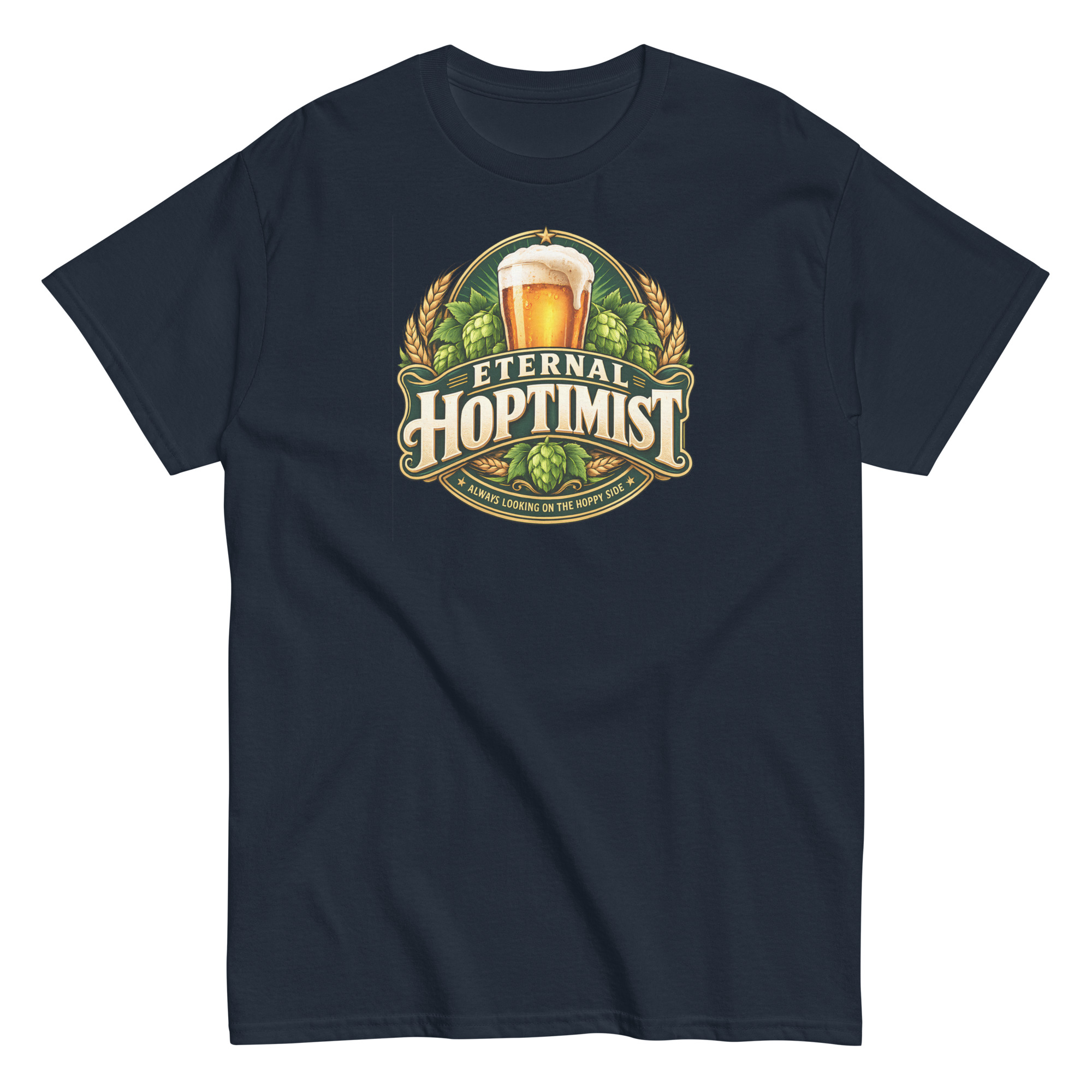 Beer T-Shirt Funny Eternal Hoptimist Tshirts - Image 2