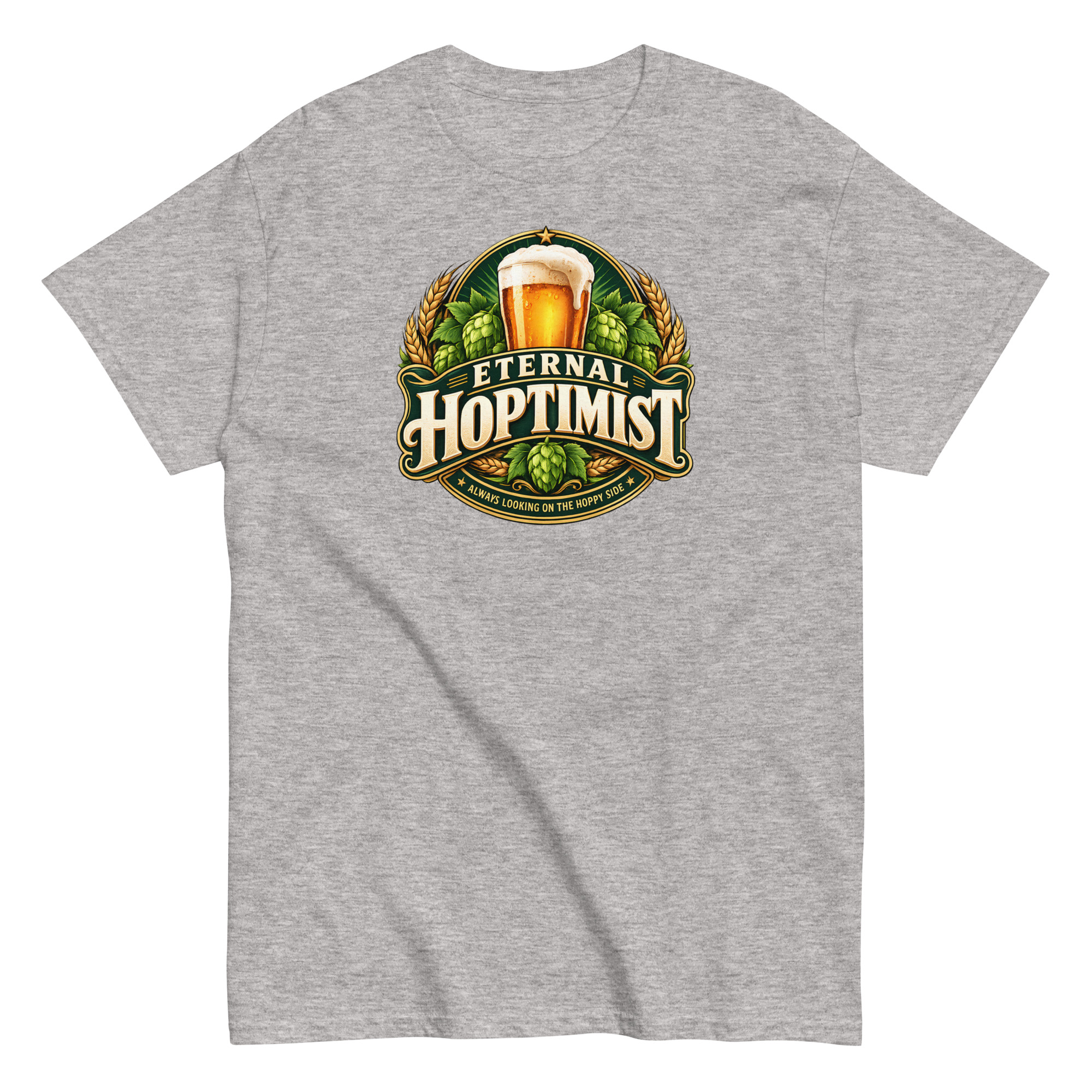 Beer T-Shirt Funny Eternal Hoptimist Tshirts