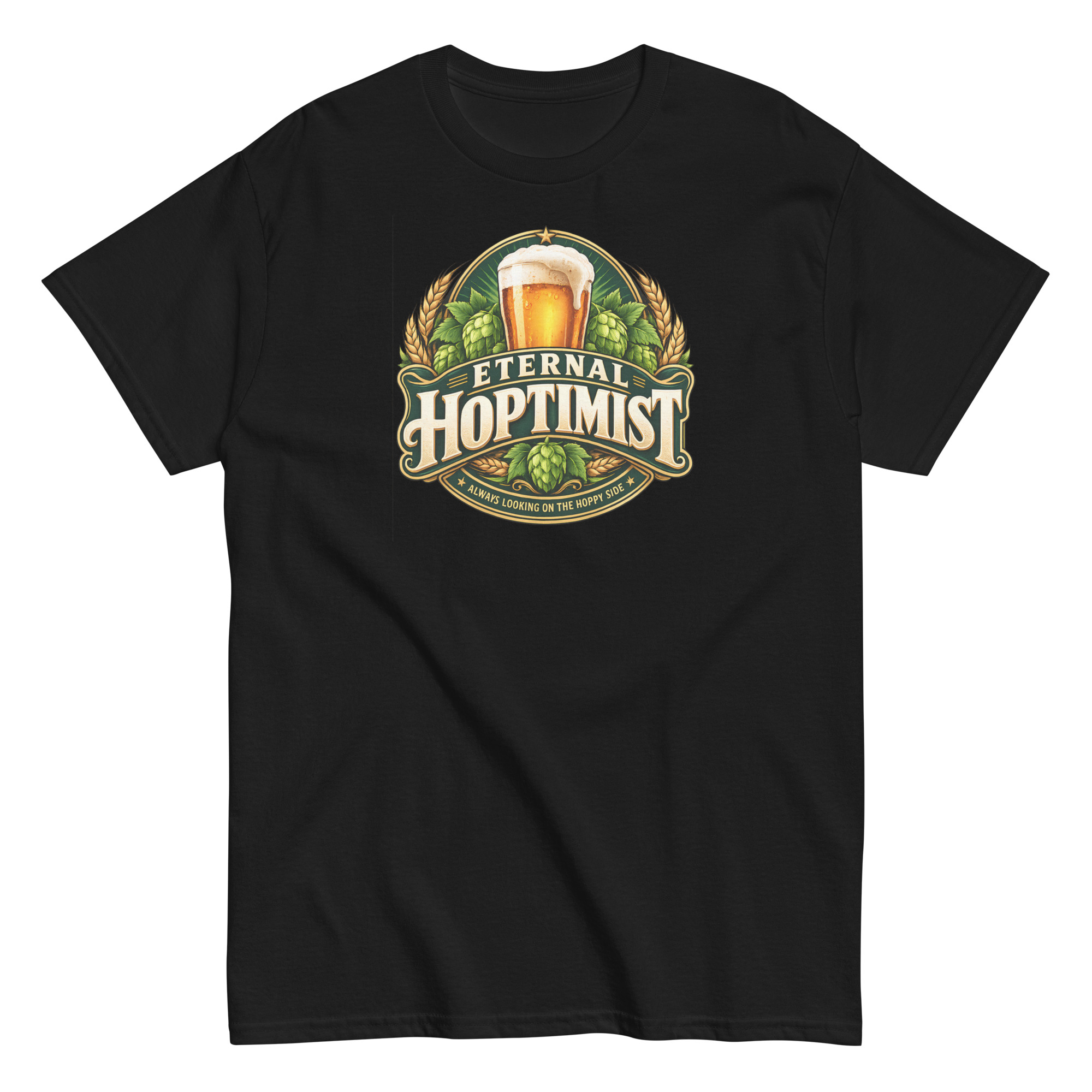 Beer T-Shirt Funny Eternal Hoptimist Tshirts