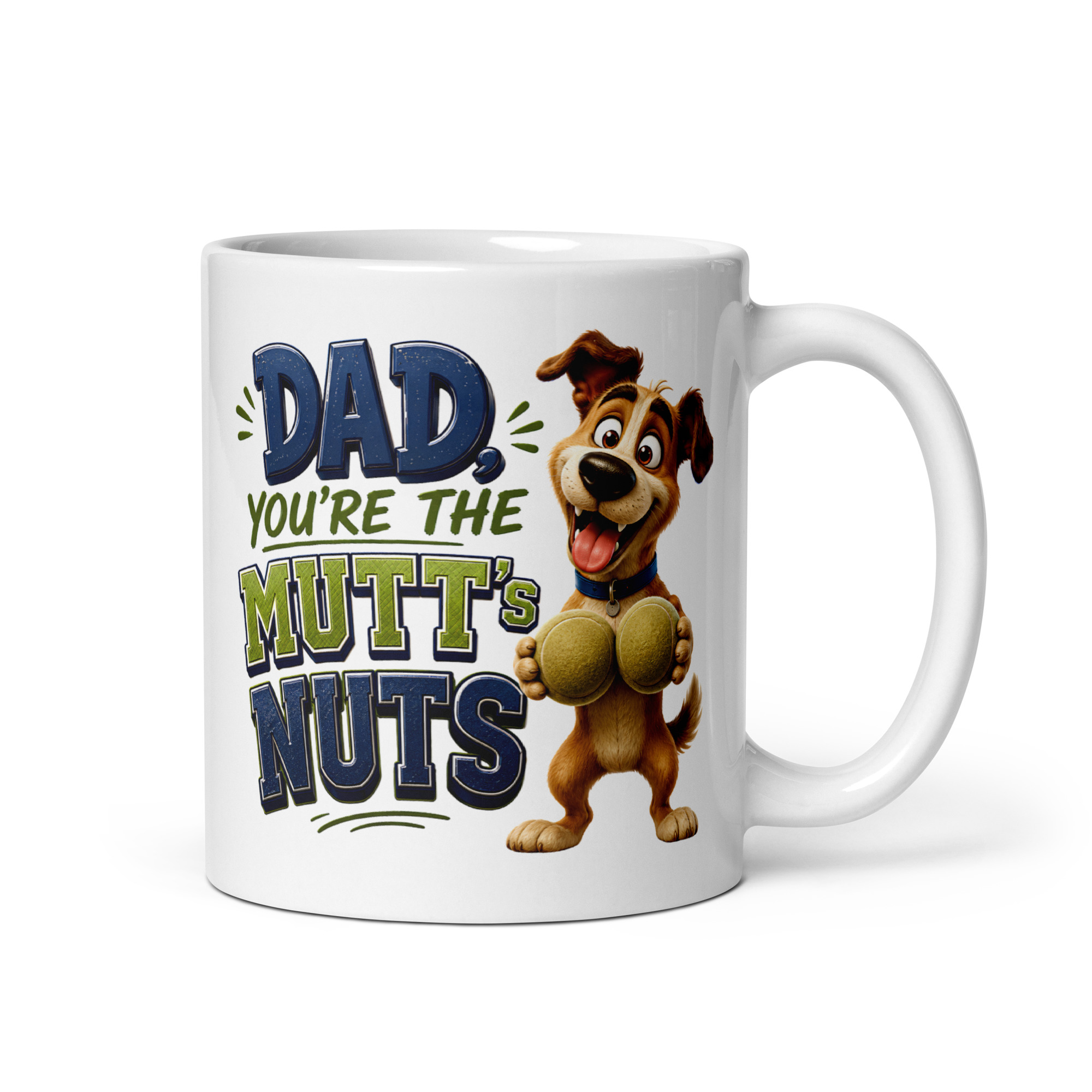 Dad You’re The Mutt’s Nuts Funny Mug For Dads