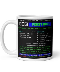 England World Cup Ceefax Mug England v France 3rd Place 2026