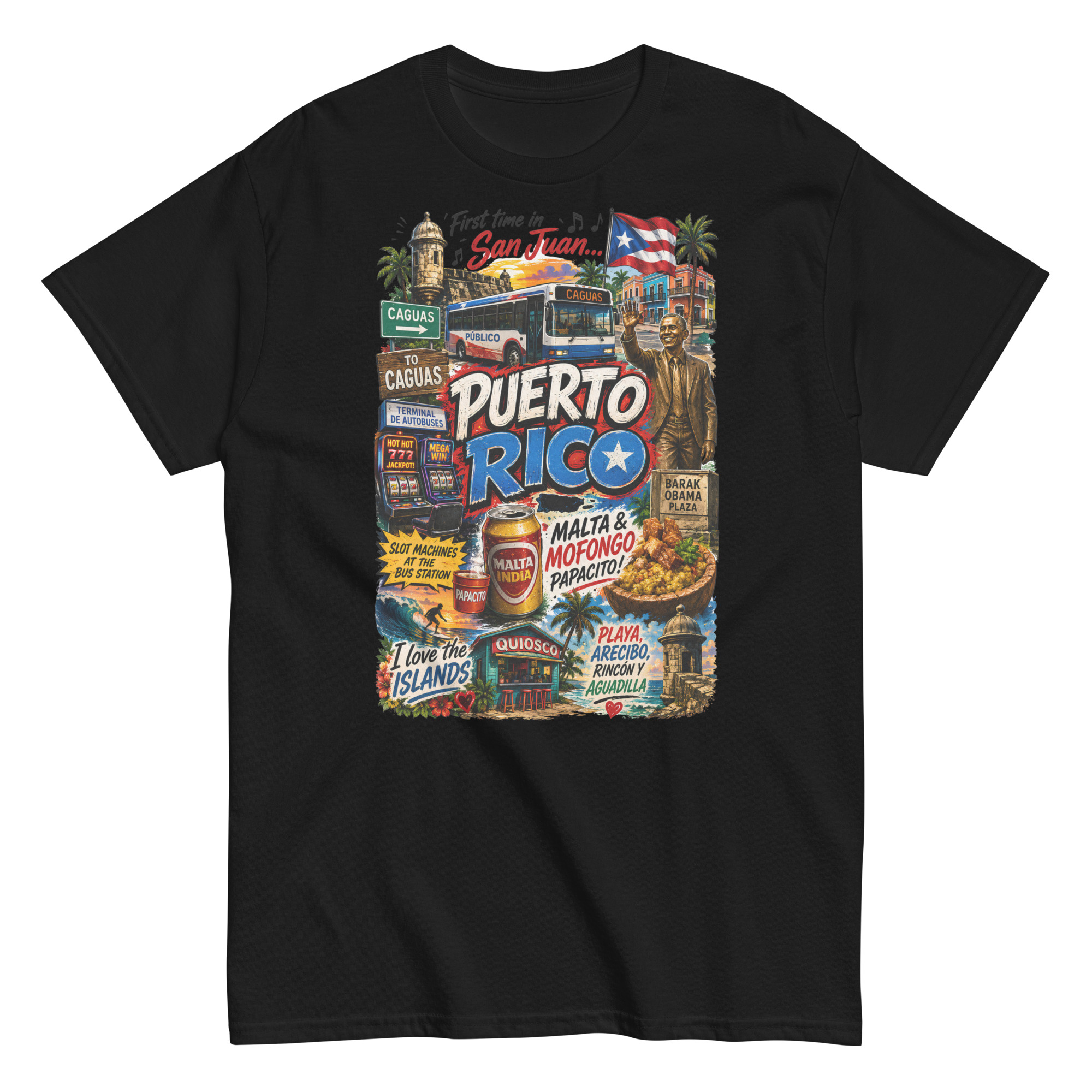 First Time In San Juan Puerto Rico T-shirt