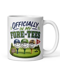 Funny 40th Birthday Golf Mug For Golfers