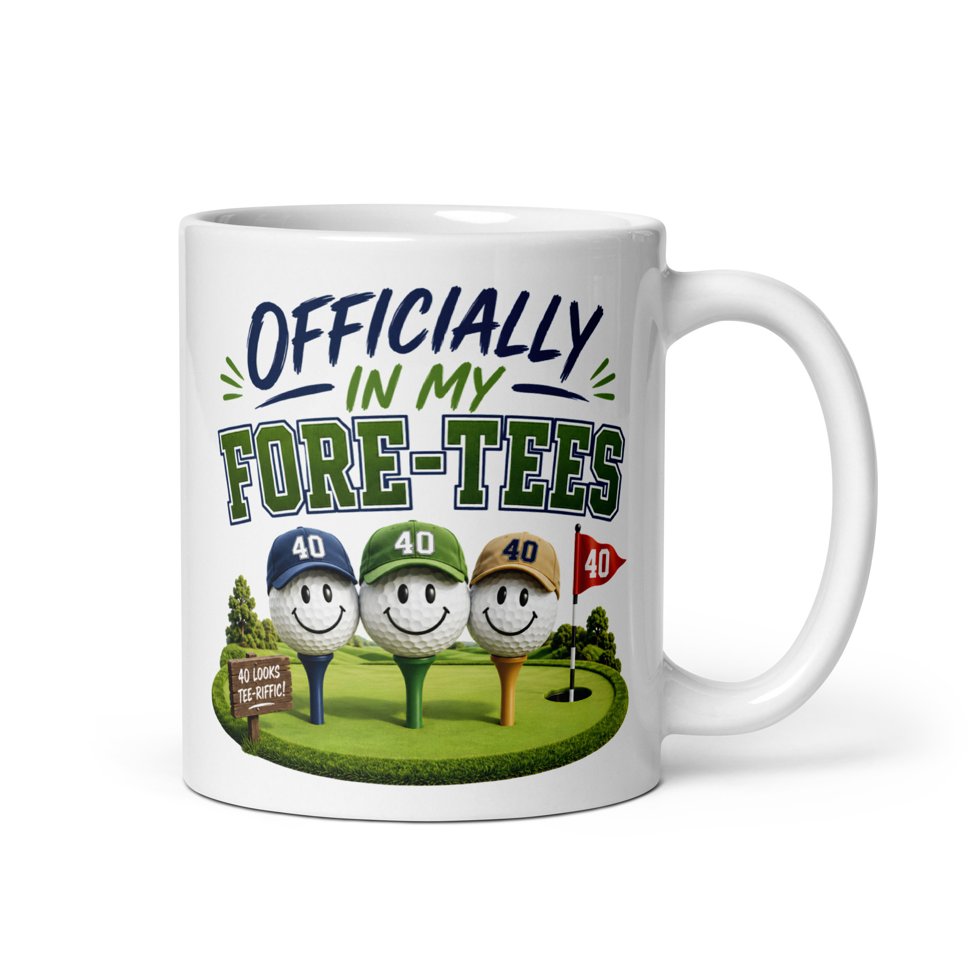 Funny 40th Birthday Golf Mug For Golfers