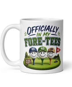 Funny 40th Birthday Golf Mug For Golfers