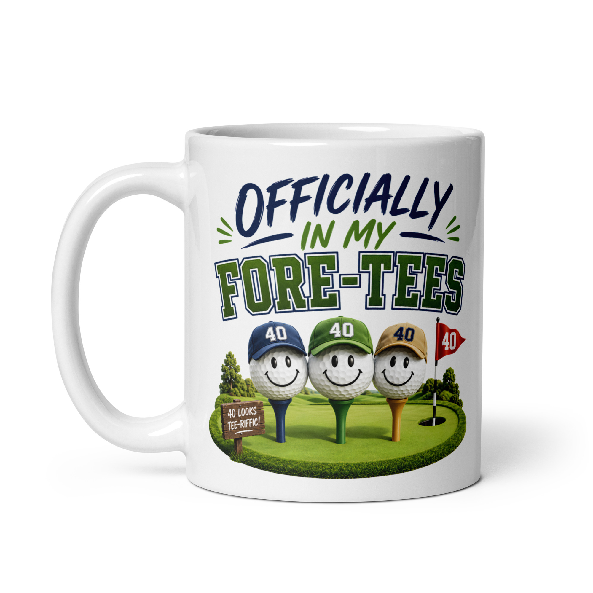 Funny 40th Birthday Golf Mug For Golfers