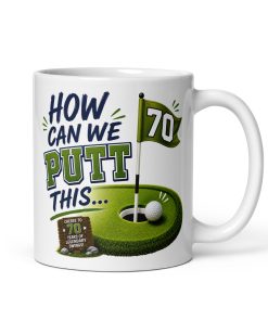 Funny 70th Birthday Golf Mug For Golfers