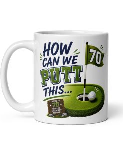 Funny 70th Birthday Golf Mug For Golfers