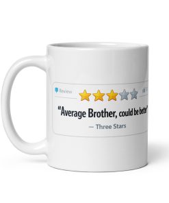 Funny Brother Review Mug Average Brother Birthday Gift Mugs