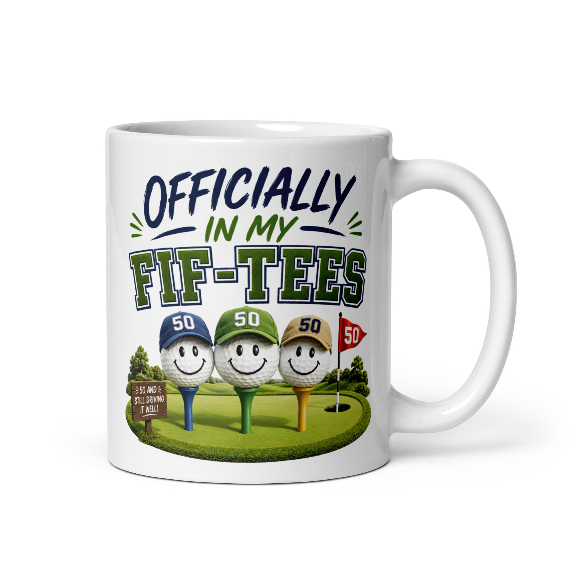 Funny Golf 50th Birthday Mug For Golfers