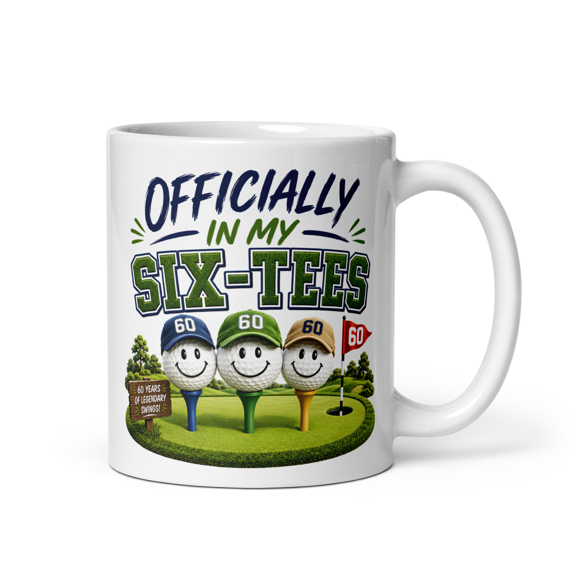 Funny Golf 60th Birthday Mug For Golfers