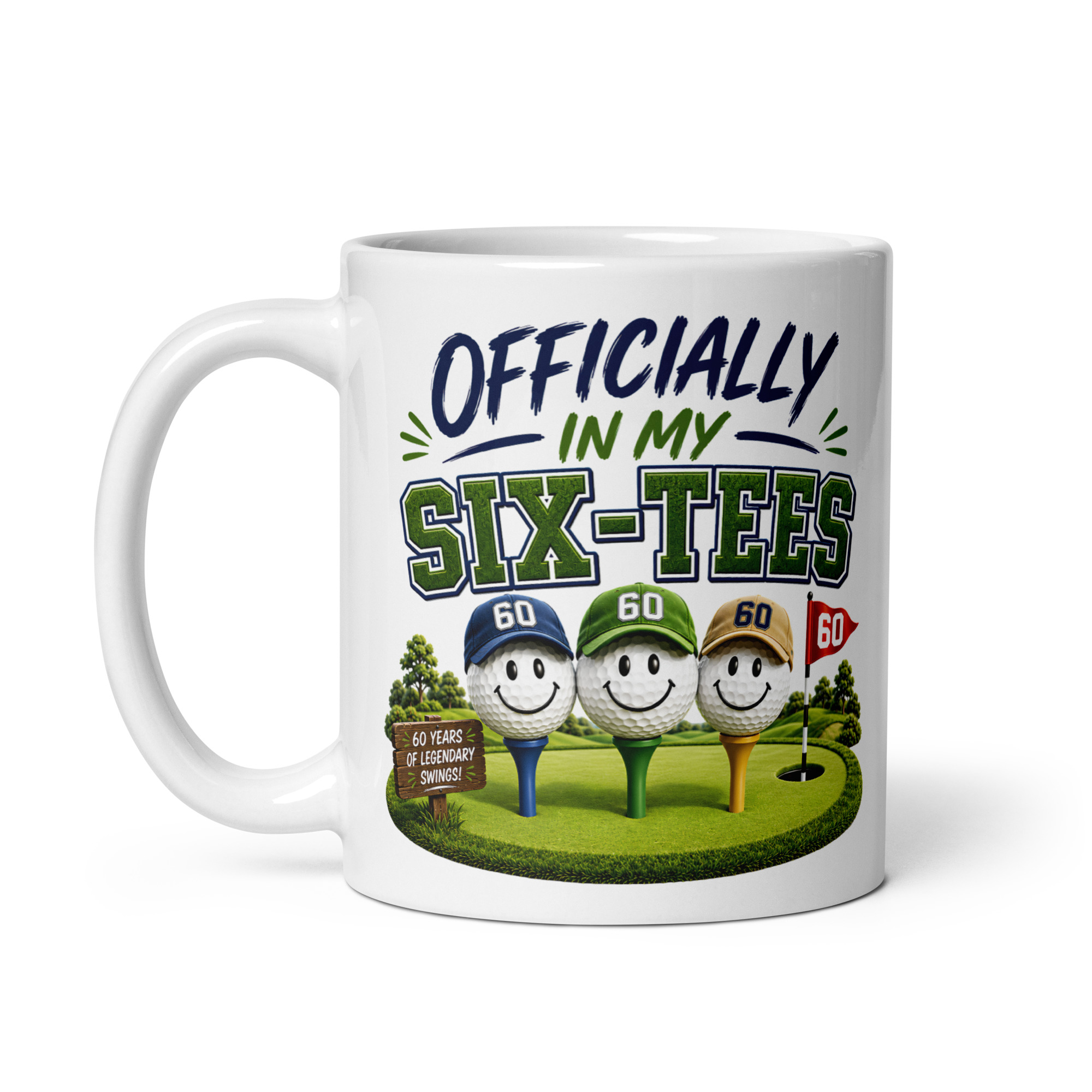 Funny Golf 60th Birthday Mug For Golfers