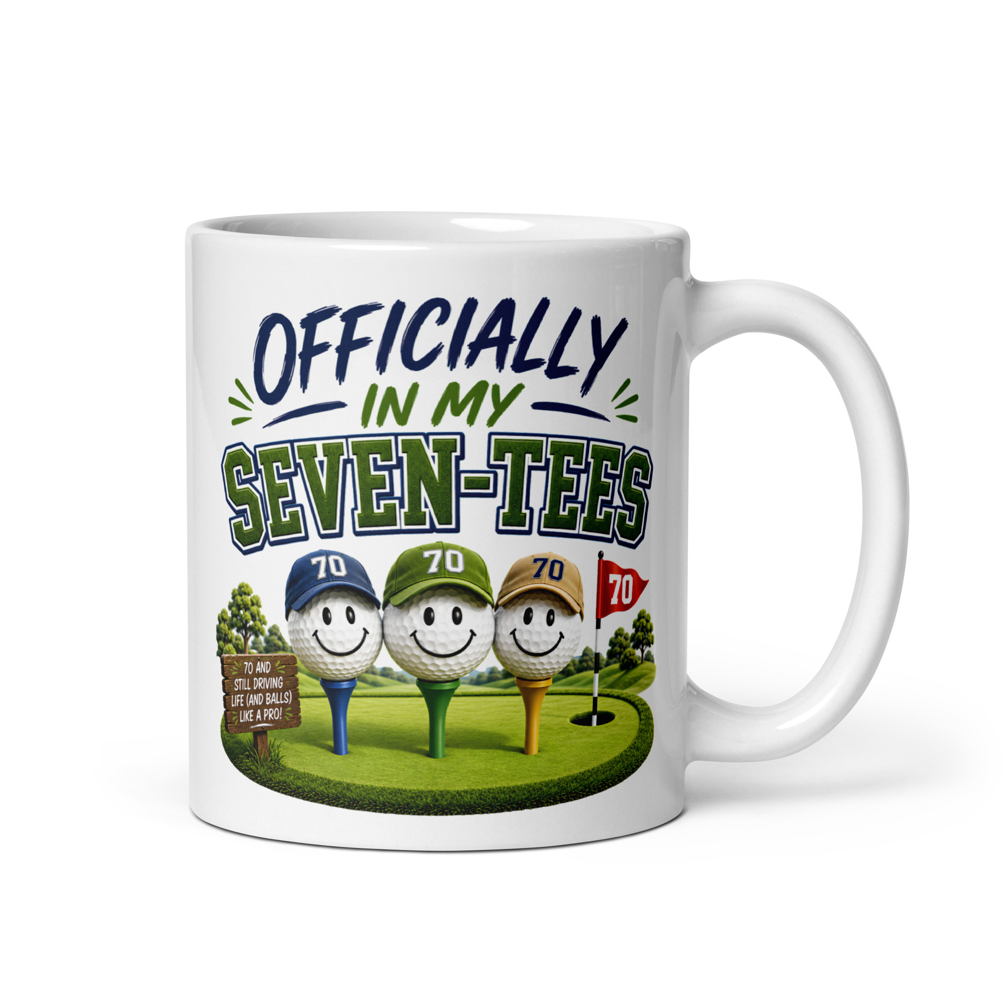 Funny Golf 70th Birthday Mug For Golfers