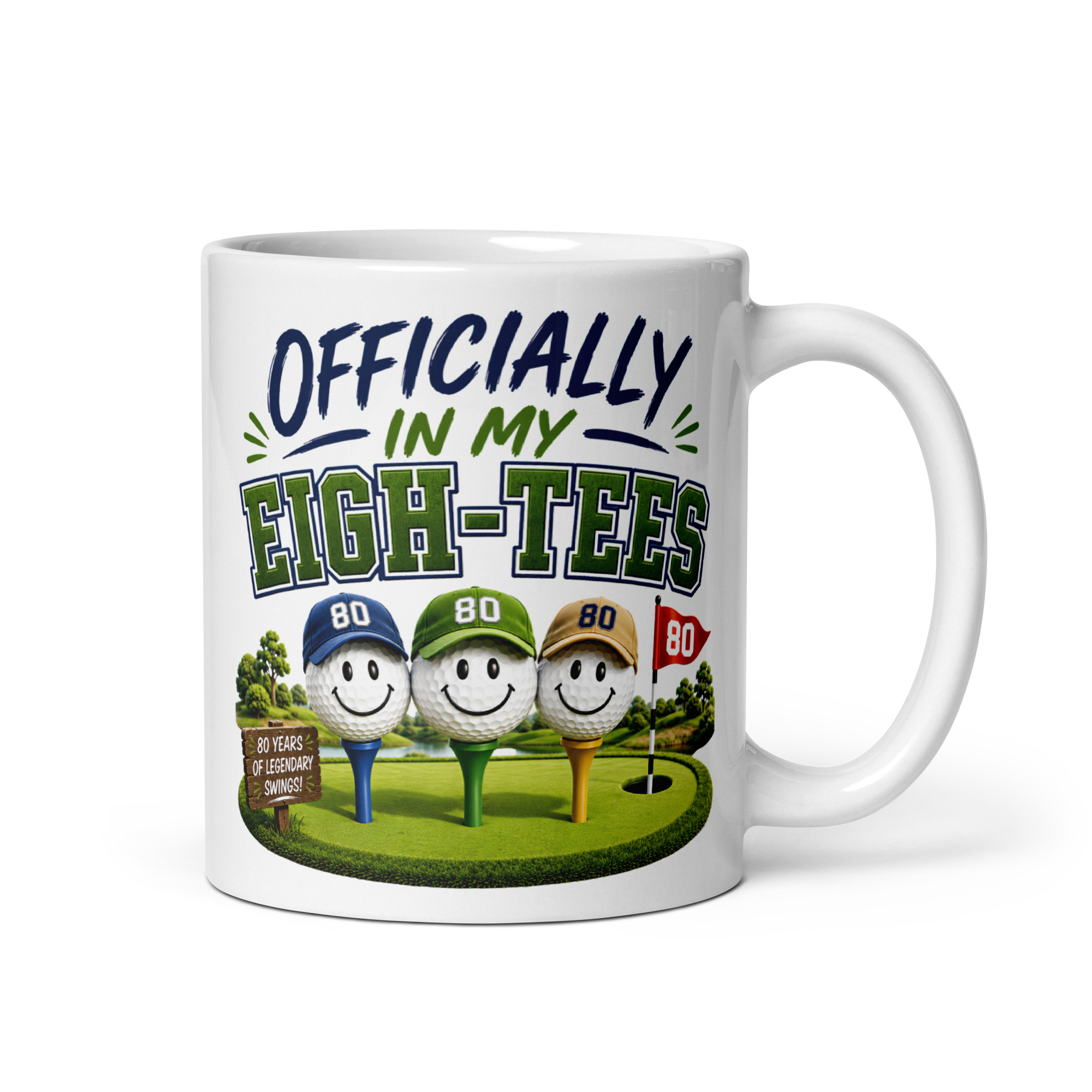 Funny Golf 80th Birthday Mug For Golfers