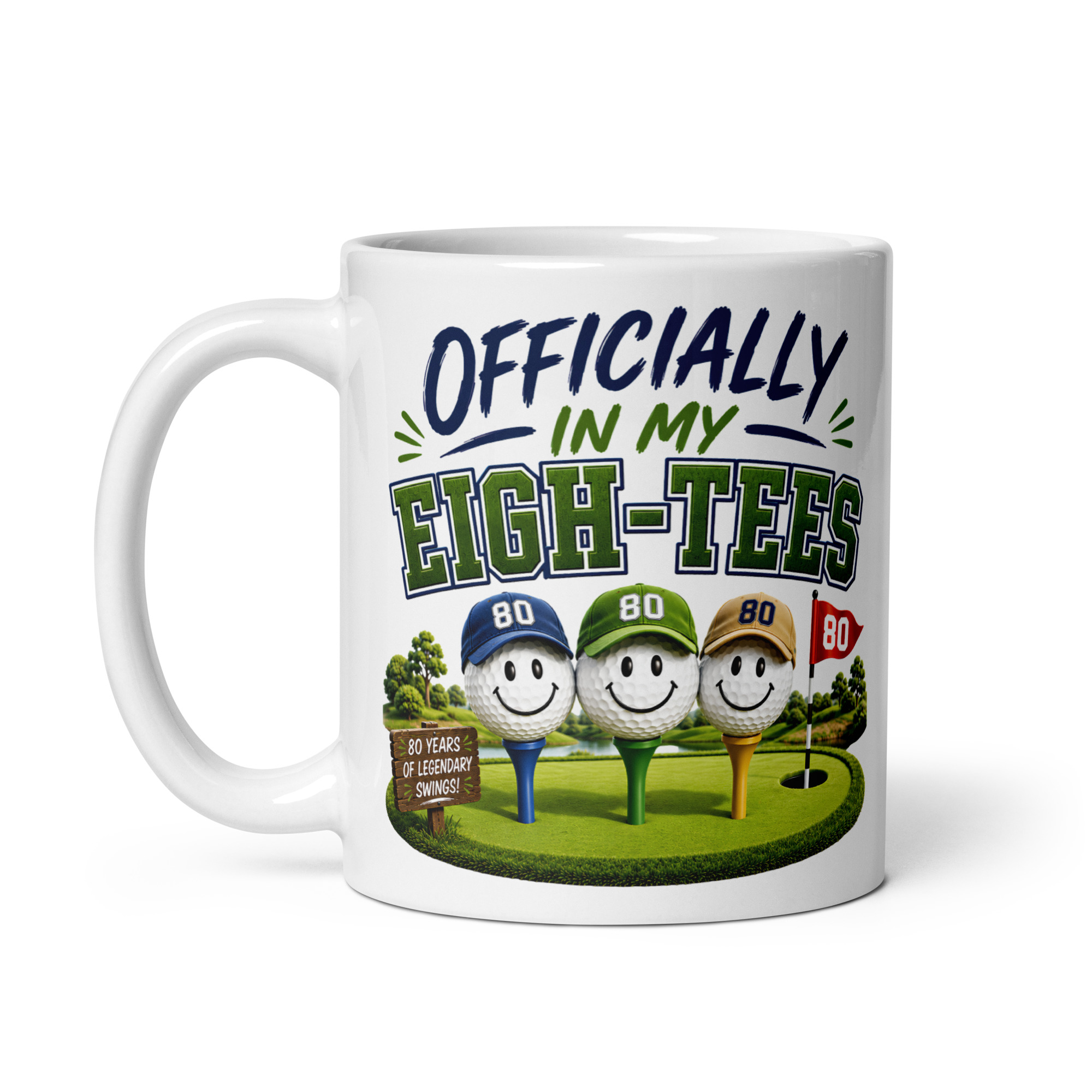 Funny Golf 80th Birthday Mug For Golfers