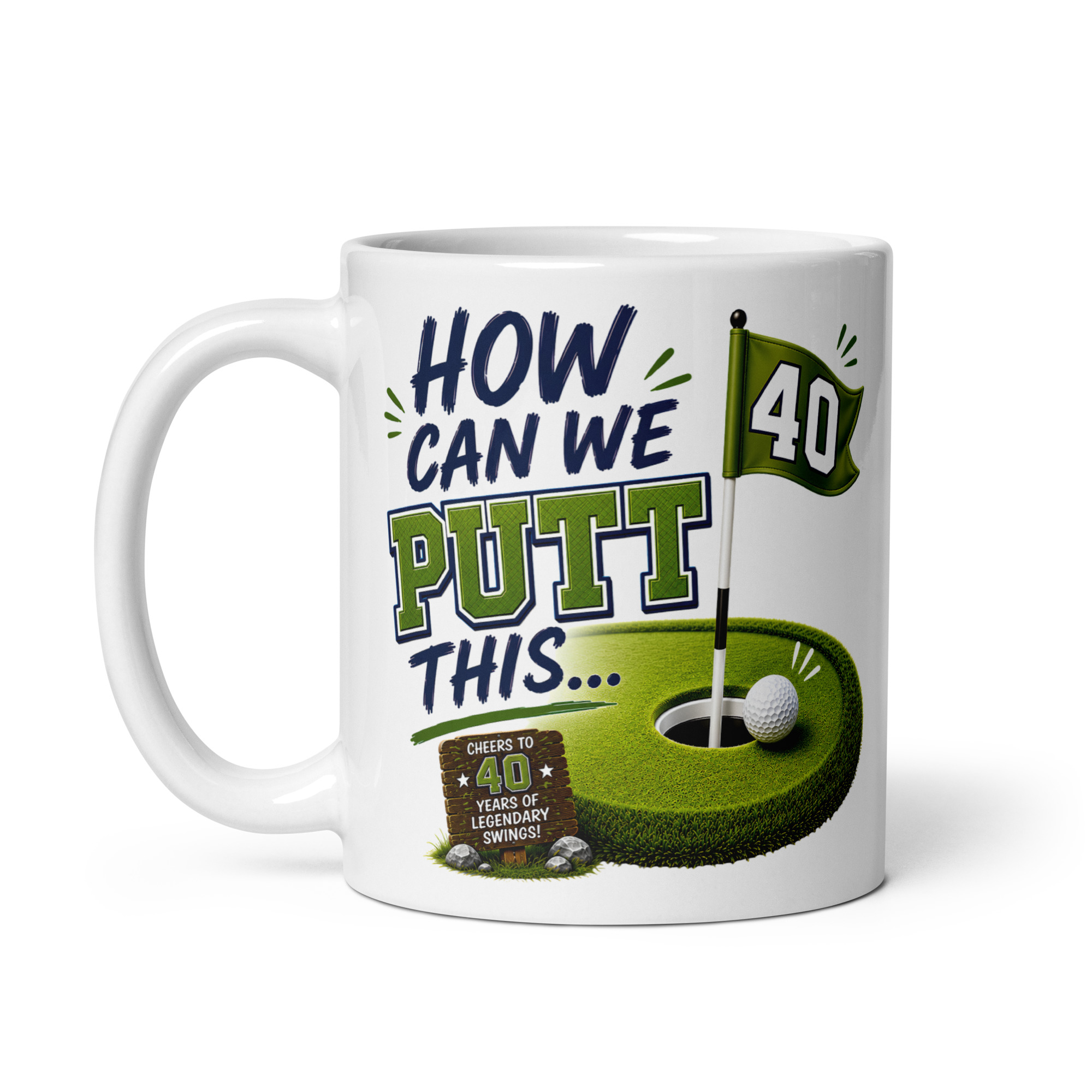 Golf 40th Birthday Mug For Golfers