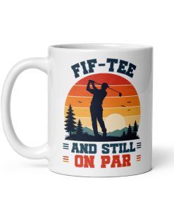Golf 50th Birthday Mug Funny 50th Birthday Golf Gift