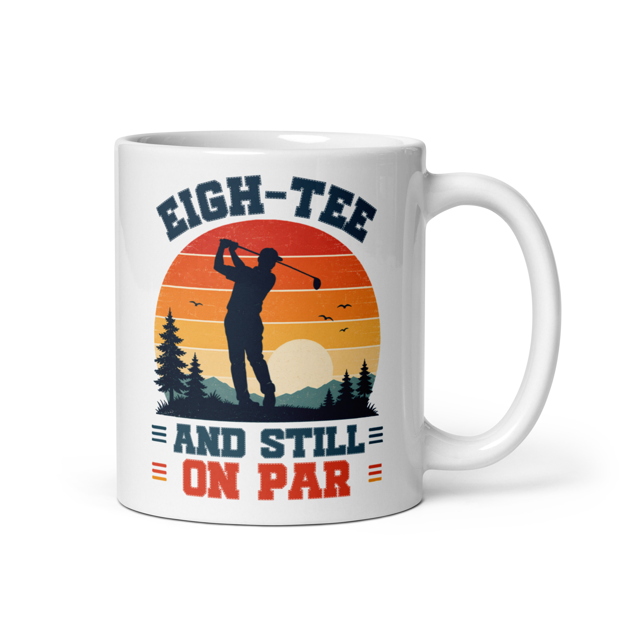Golf 80th Birthday Mug Funny 80th Birthday Golf Gift
