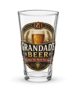 Grandads Beer Glass Gift For Grandad Pint Glass