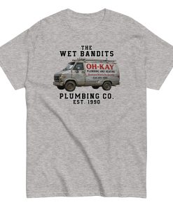 Home Alone Christmas T-shirt The Wet Bandits Plumbing Co