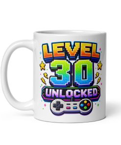 Level 30 Unlocked Video Game Mug 30th Birthday Gift