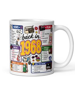 Memories of 1968 Mug Fun Gift For Someone Born In 1968
