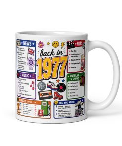 Memories of 1977 Mug Fun Gift For Someone Born In 1977