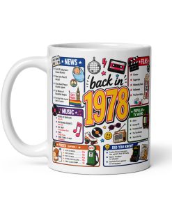 Memories of 1978 Mug Fun Gift For Someone Born In 1978