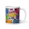 Memories of 1980 Mug Fun Gift For Someone Born In 1980