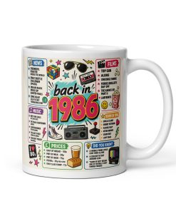 Memories of 1986 Mug Fun Gift For Someone Born In 1986