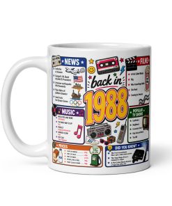 Memories of 1988 Mug Fun Gift For Someone Born In 1988