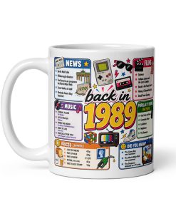 Memories of 1989 Mug Fun Gift For Someone Born In 1989