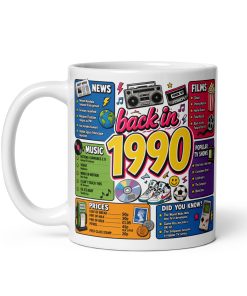 Memories of 1990 Mug Fun Gift For Someone Born In 1990
