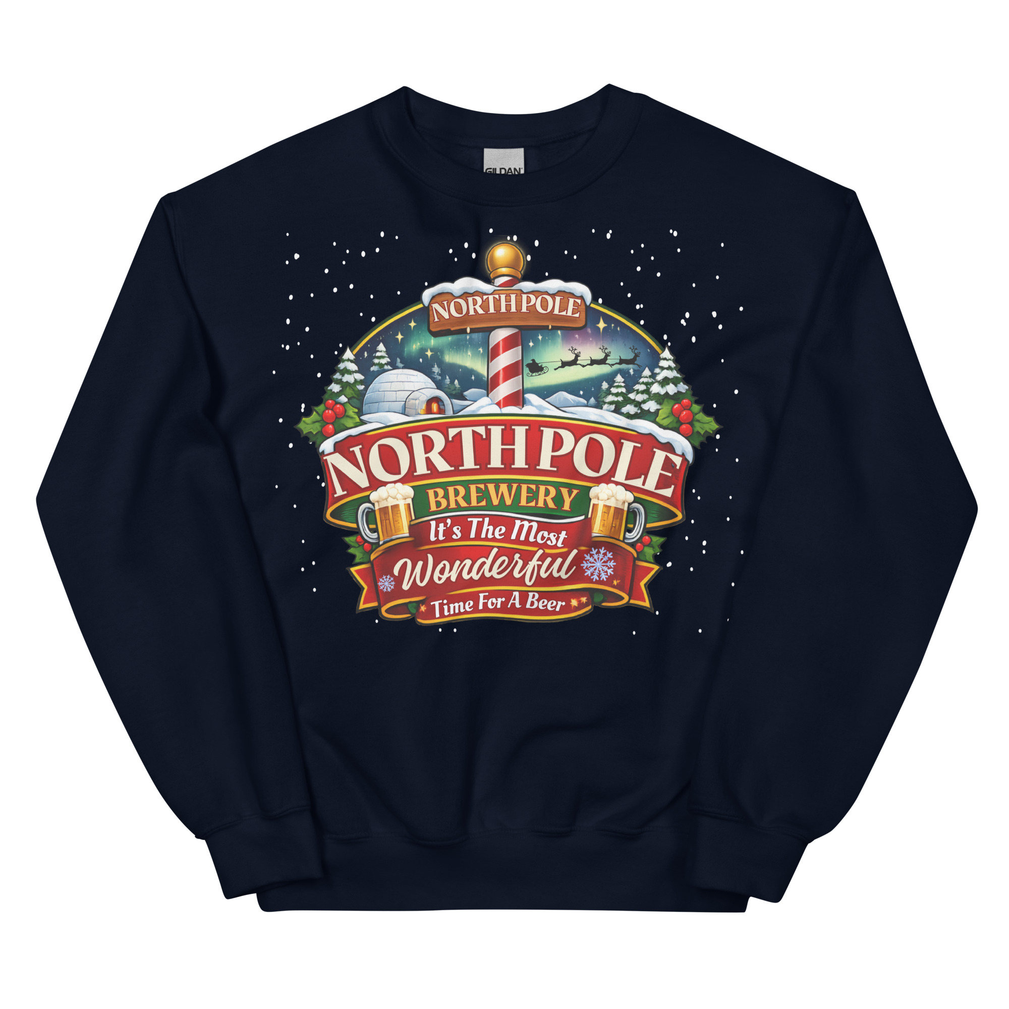 North Pole Brewery Funny Christmas Jumpers