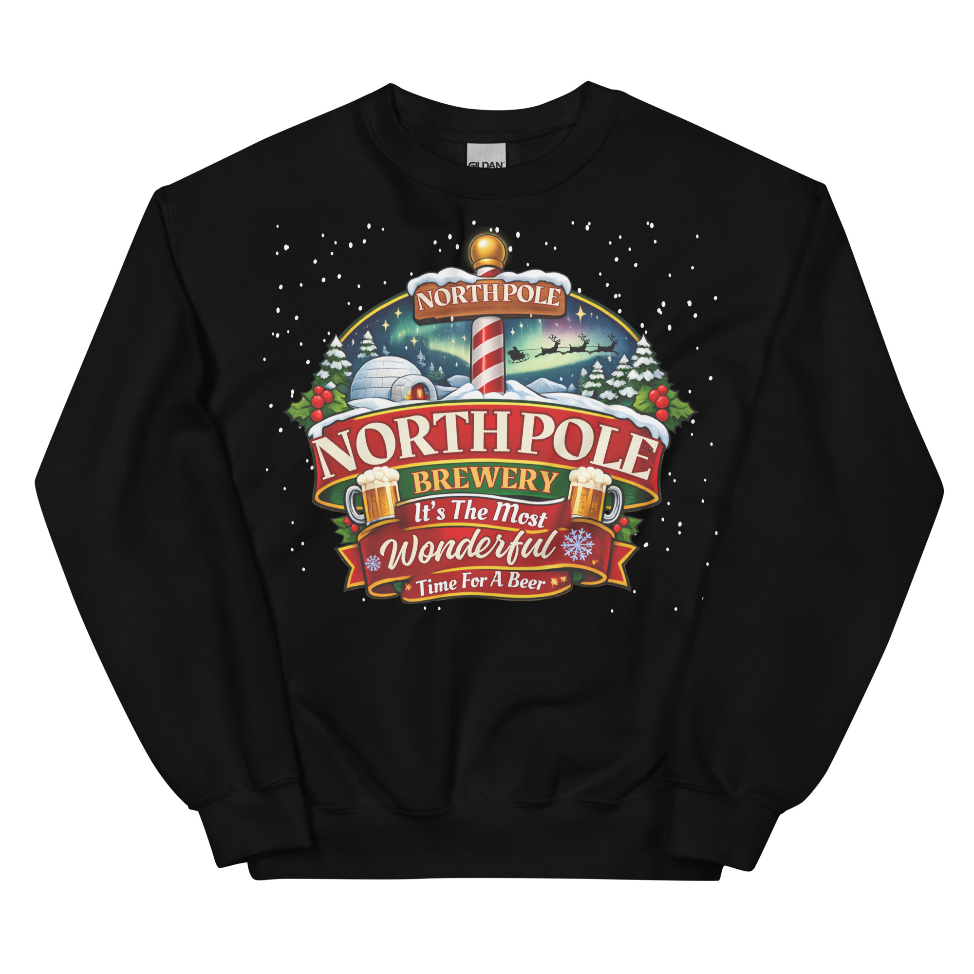 North Pole Brewery Funny Christmas Jumpers