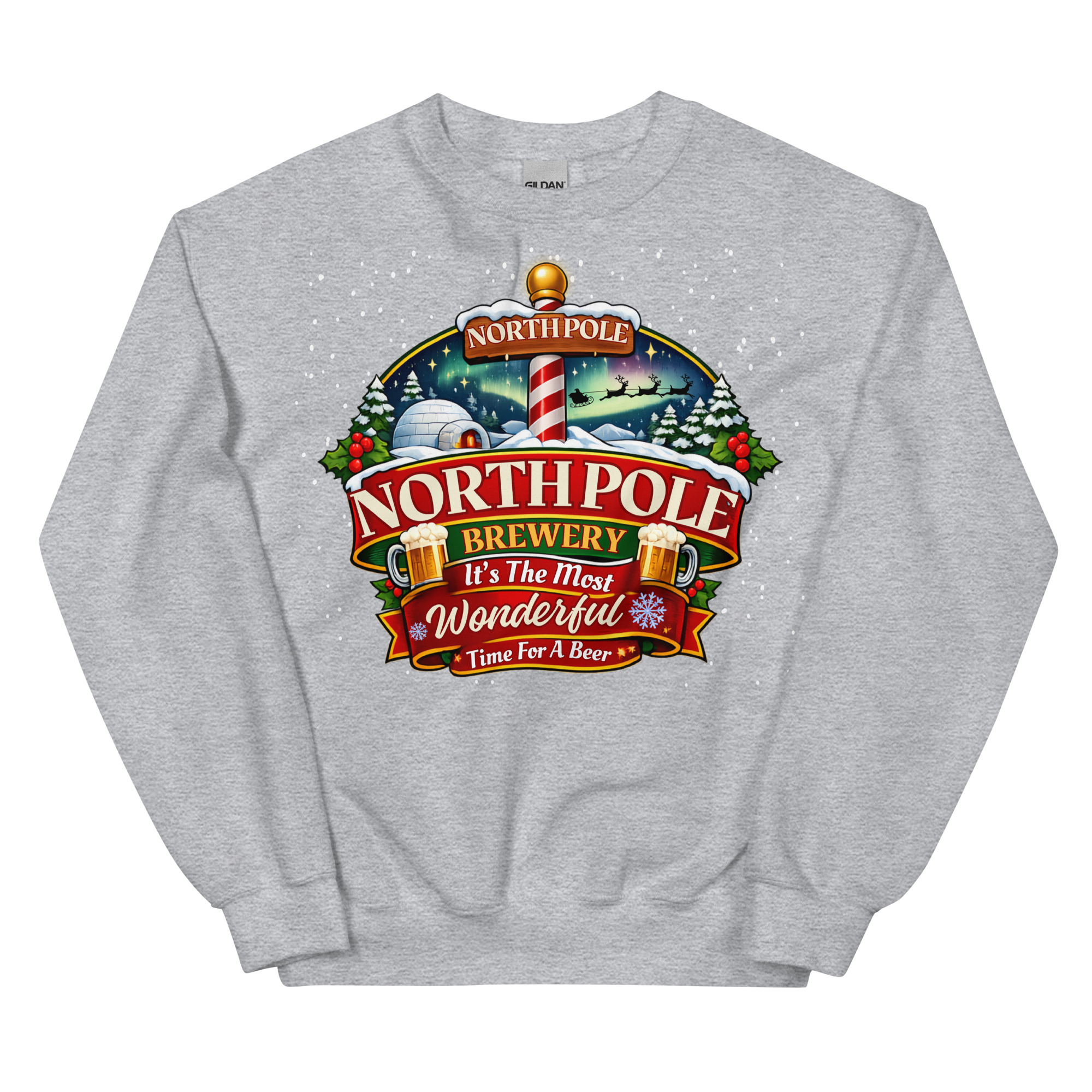 North Pole Brewery Funny Christmas Jumpers