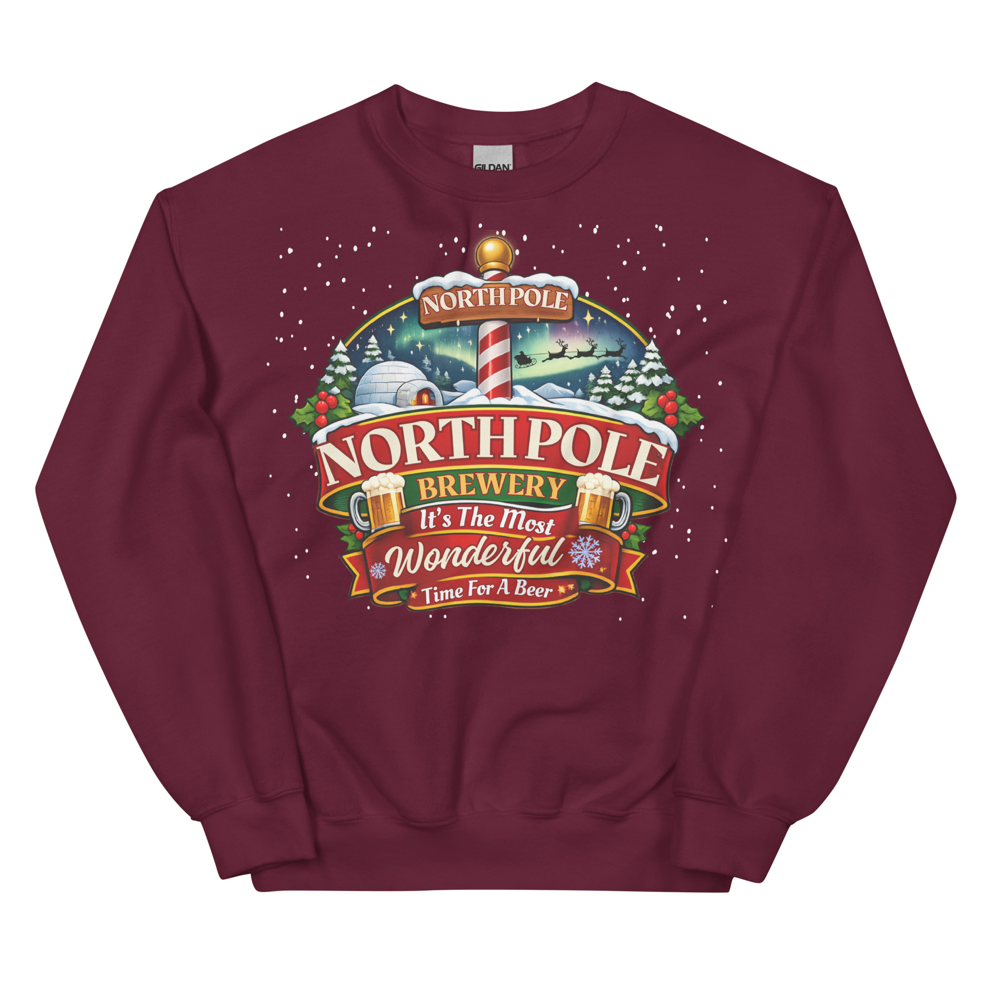 North Pole Brewery Funny Christmas Jumpers