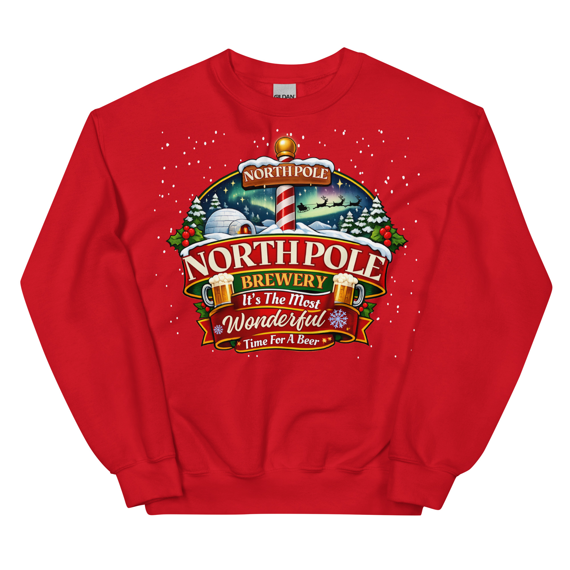 North Pole Brewery Funny Christmas Jumpers