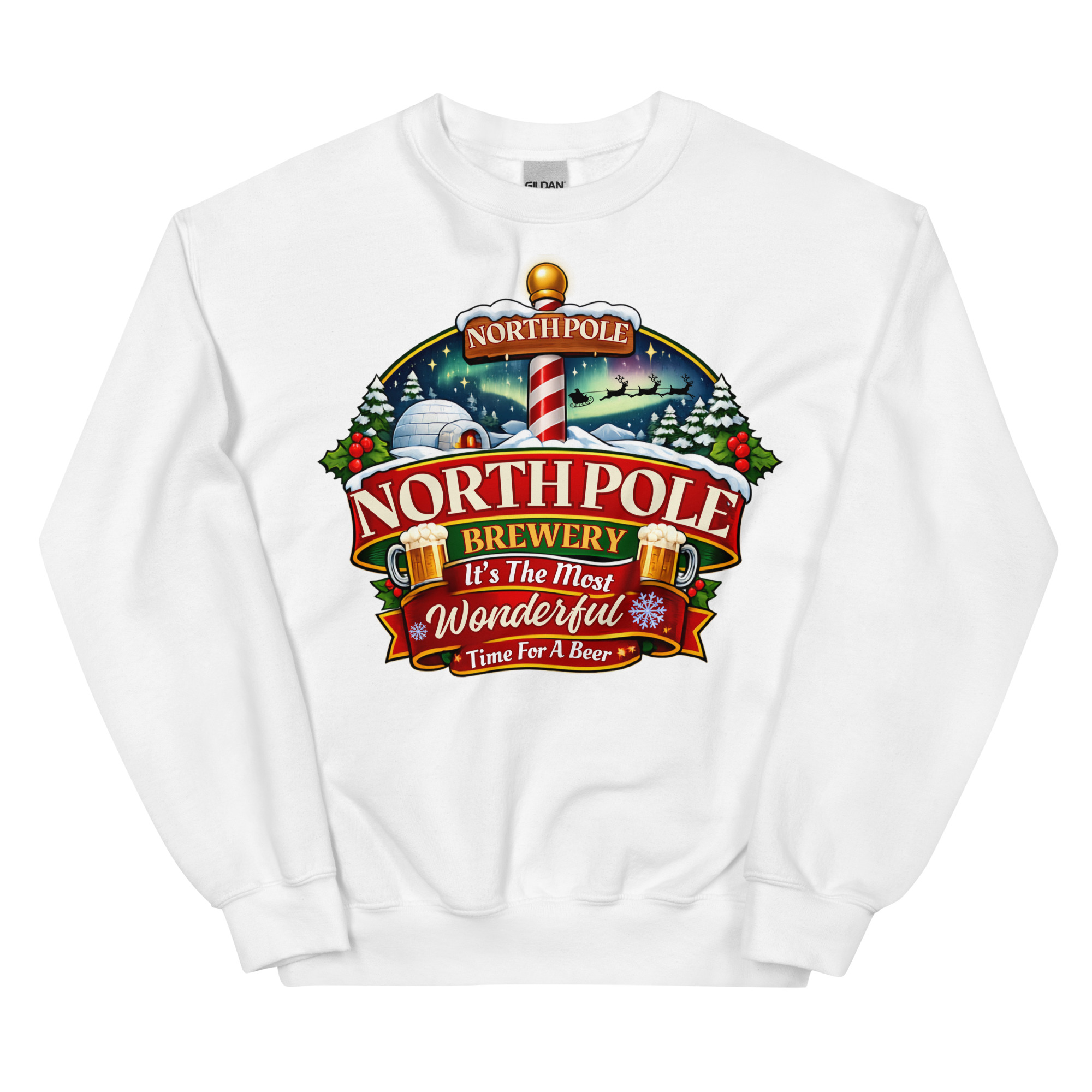 North Pole Brewery Funny Christmas Jumpers