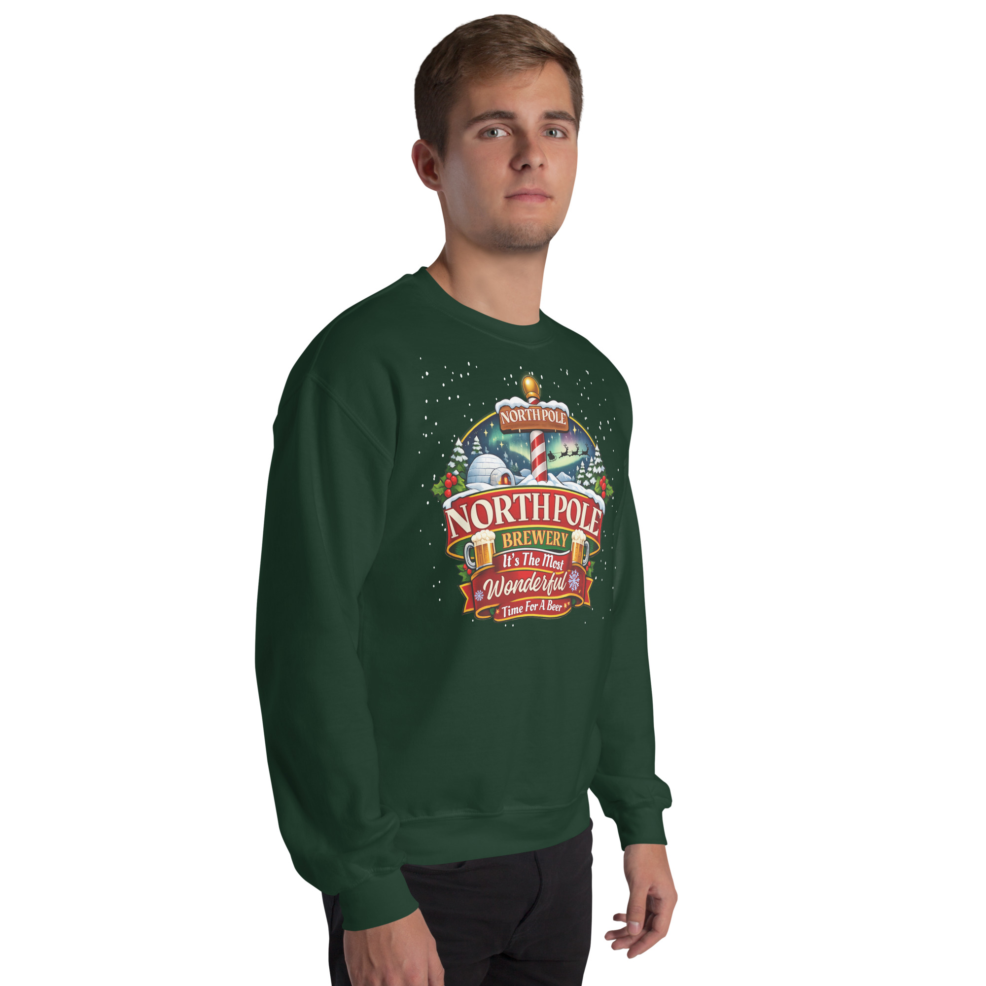 North Pole Brewery Funny Christmas Jumpers