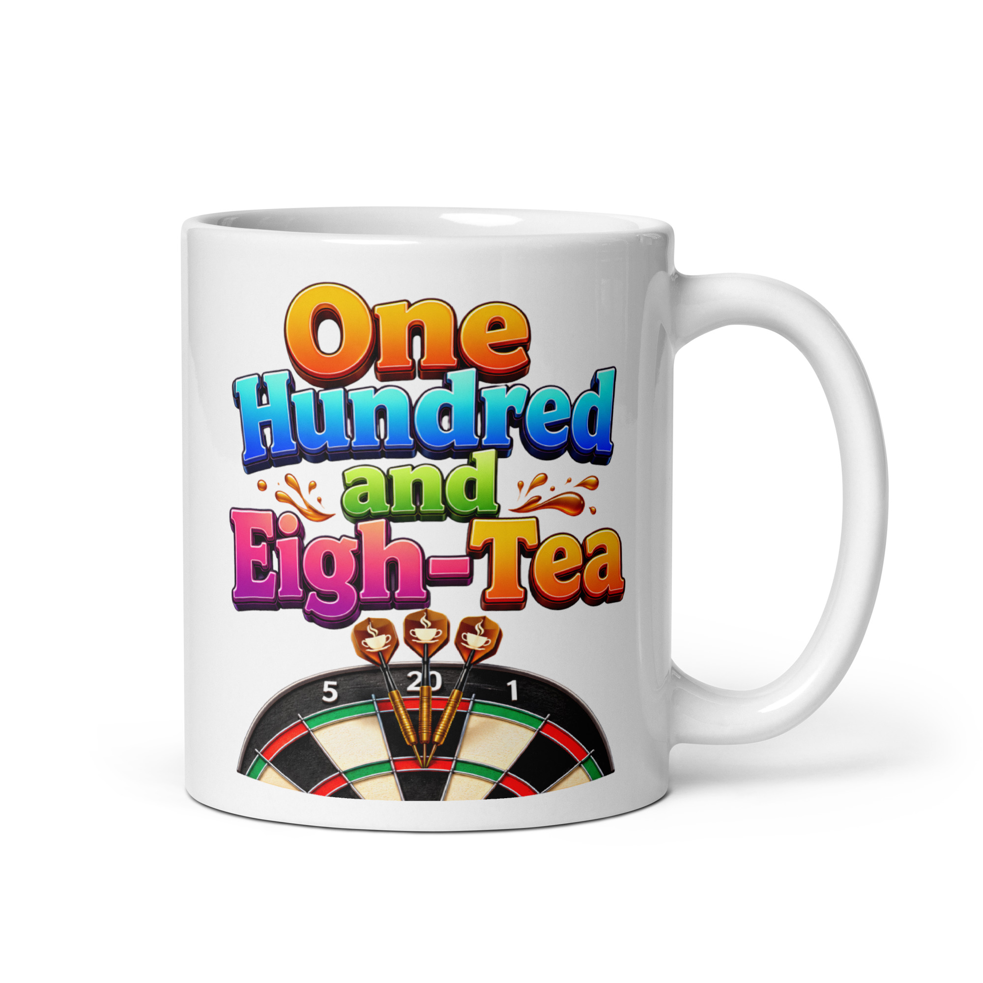 One Hundred And Eigh-Tea Darts Mugs For Darts Players