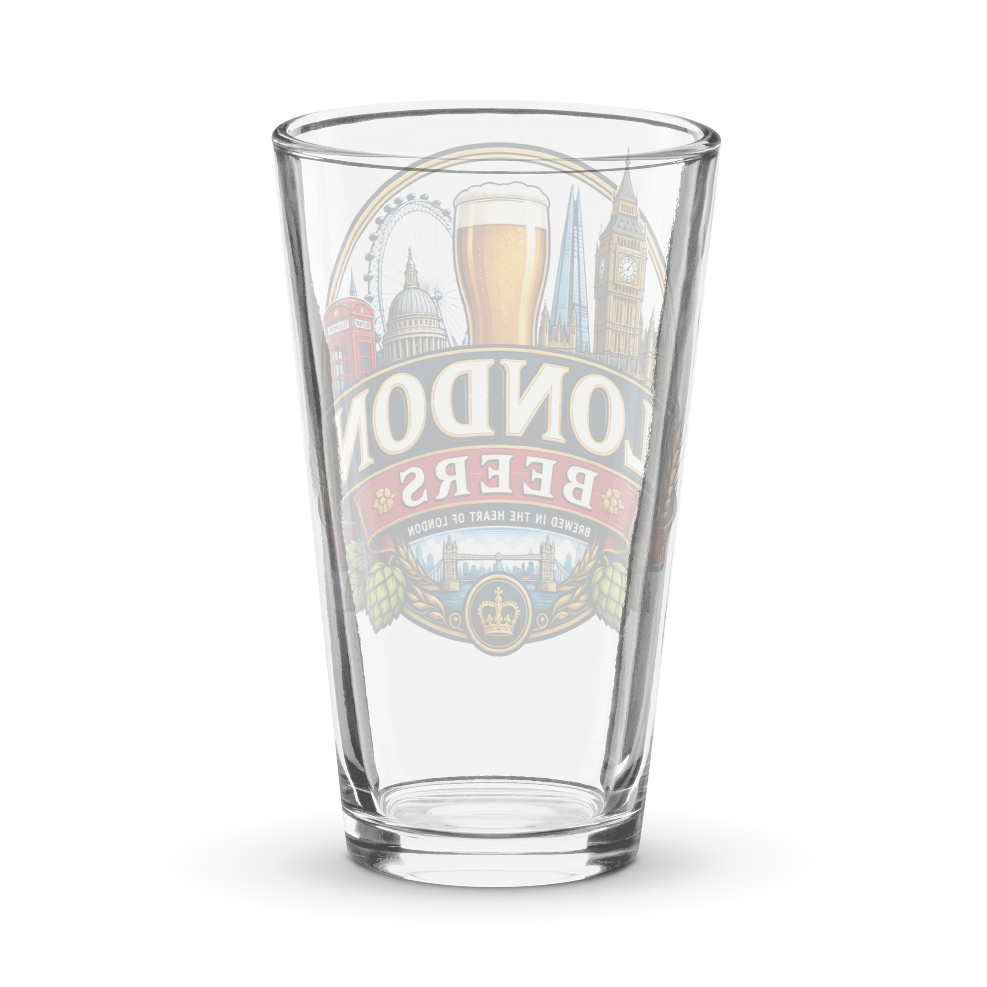 London Beers Logo Shaker pint glass