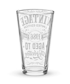 Vintage Limited Edition 1986 Beer Glass 1986 Born Year Gifts