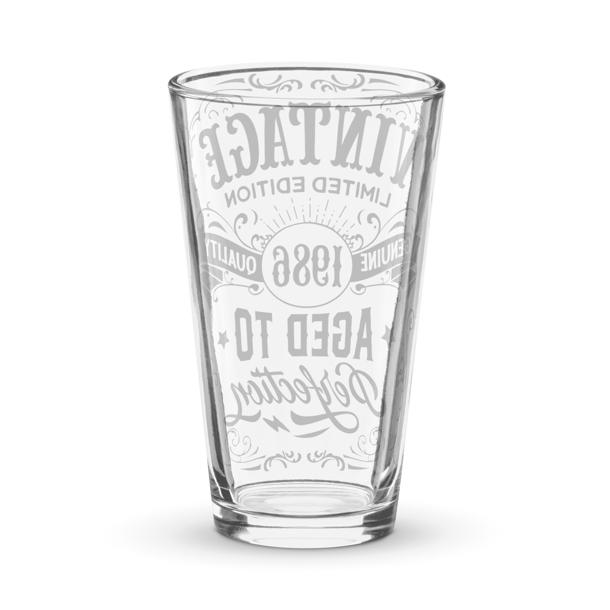 Vintage Limited Edition 1986 Beer Glass 1986 Born Year Gifts