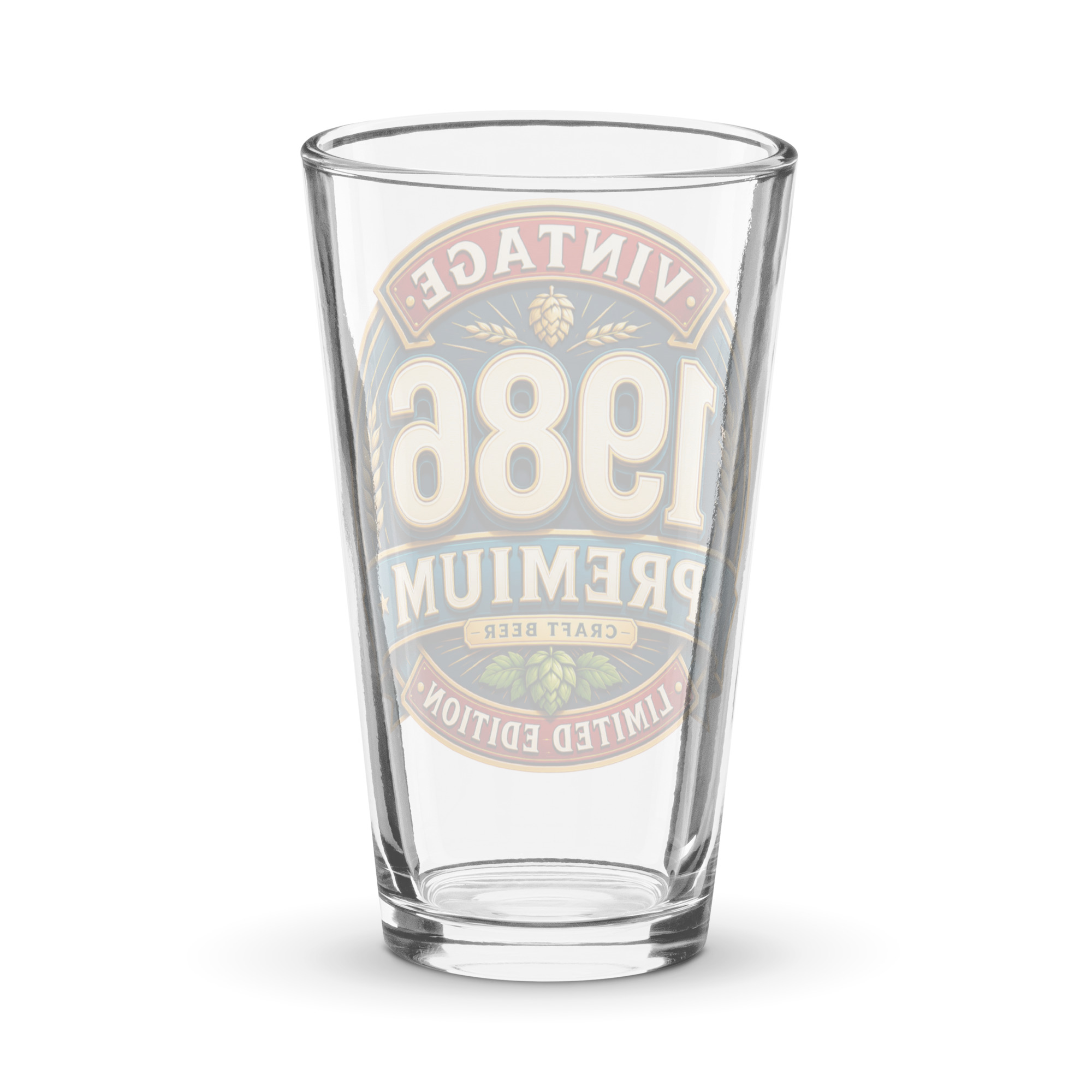 1986 Beer Glass Birthday Gift For Someone Born in 1986