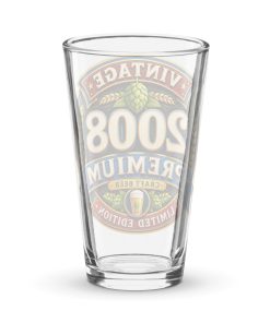 2008 Beer Glass Birthday Gift For Someone Born in 2008