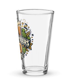 60th Birthday Beer Glass - Cheers and Beers to 60 Years