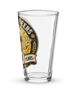 Funny 50th Birthday Pint Glass Cheers And Beers To 50 Years